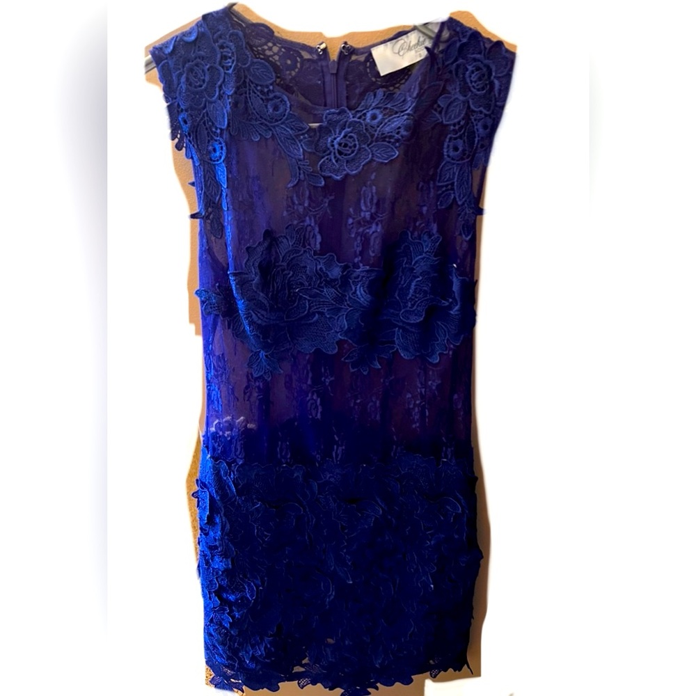 Blue lace dress sz S